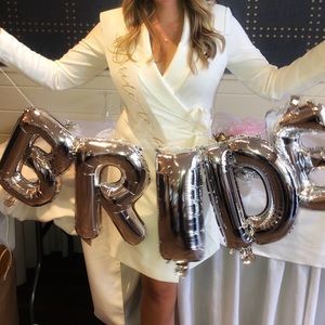 Perfect Bridal Shower Tuxedo Dress (worn once and dry cleaned)